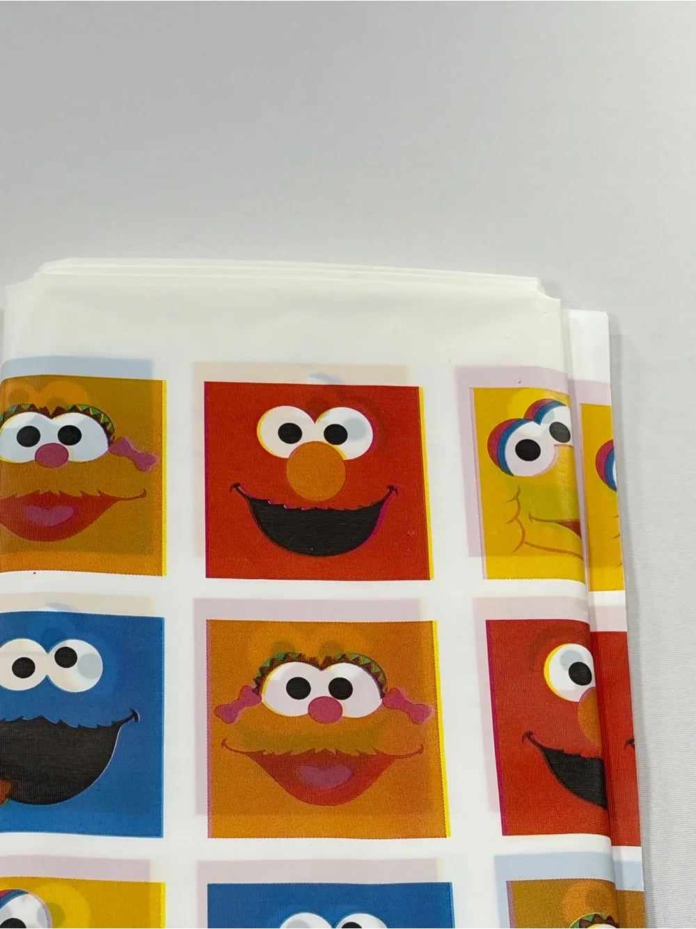 NWT Vintage Sesame Street Plastic Table Cover Party Decor 54x96 Elmo Cookie